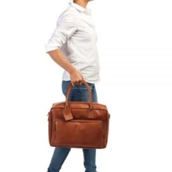 Burkely Vintage Mitch Worker 15" Cognac -Mode Tassen Winkel image 10015