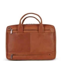 Plevier Structure Gherkin Leren Laptoptas 1-vak 15,6'' Cognac -Mode Tassen Winkel image 10033