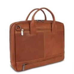 Plevier Structure Gherkin Leren Laptoptas 1-vak 15,6'' Cognac -Mode Tassen Winkel image 10034