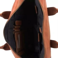 Plevier Structure Gherkin Leren Laptoptas 1-vak 15,6'' Cognac -Mode Tassen Winkel image 10035