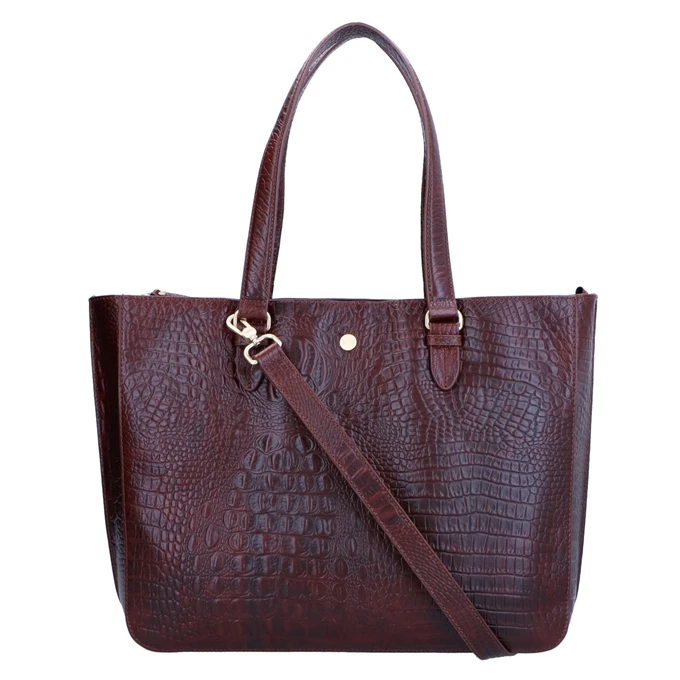 FMME. Caithy 15.6 Workingbag Croco Brown 1 FMME. Caithy 15.6 Workingbag Croco Brown