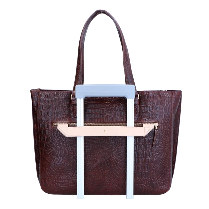 FMME. Caithy 15.6 Workingbag Croco Brown 5 FMME. Caithy 15.6 Workingbag Croco Brown - Afbeelding 5