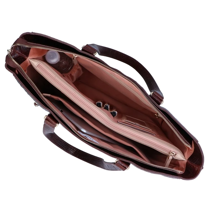 FMME. Caithy 15.6 Workingbag Croco Brown 6 FMME. Caithy 15.6 Workingbag Croco Brown - Afbeelding 6