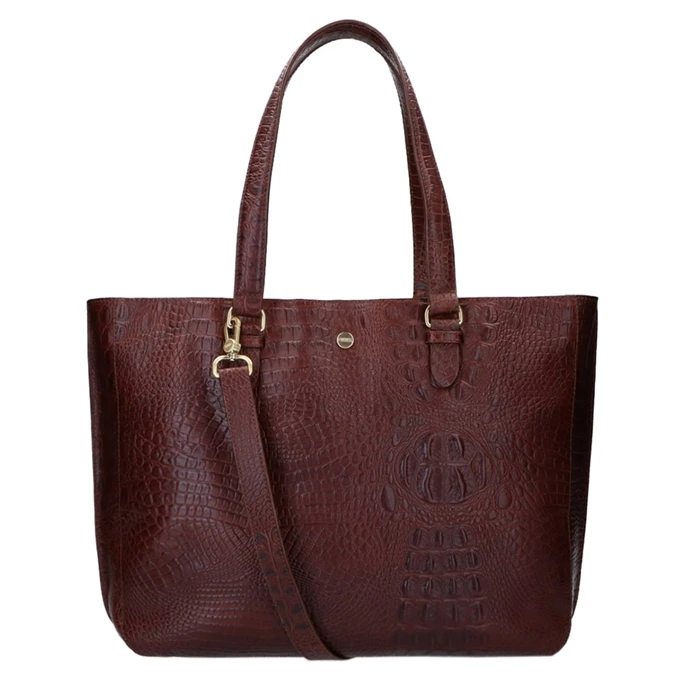 FMME. Caithy 15.6 Workingbag Croco Brown 8 FMME. Caithy 15.6 Workingbag Croco Brown - Afbeelding 8