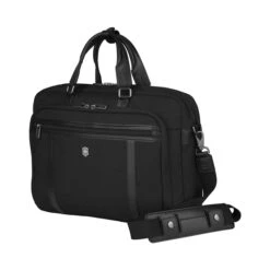 Victorinox Werks Professional Cordura 15" Laptop Brief Black -Mode Tassen Winkel image 10154