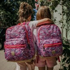 Pick & Pack Tiger Skin Backpack L Rosa -Mode Tassen Winkel image 10556