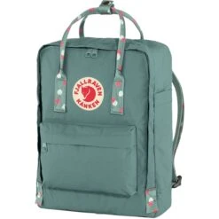 Fjallraven Kanken Frost Green-confetti Pattern -Mode Tassen Winkel image 10714