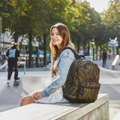 Enrico Benetti Andorra Laptop Rugazk 15" Zwart Goud Blad 8 Enrico Benetti Andorra Laptop Rugazk 15" Zwart Goud Blad -Mode Tassen Winkel image 10901