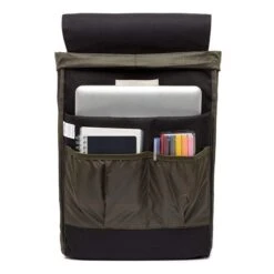 Lefrik Scout Backpack Metal Hook Black -Mode Tassen Winkel image 10959