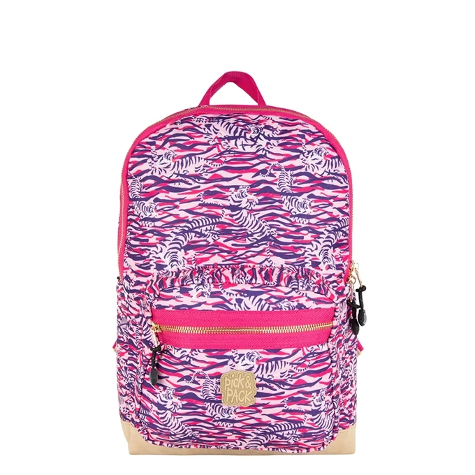 Pick & Pack Tiger Skin Backpack M Rosa 1 Pick & Pack Tiger Skin Backpack M Rosa