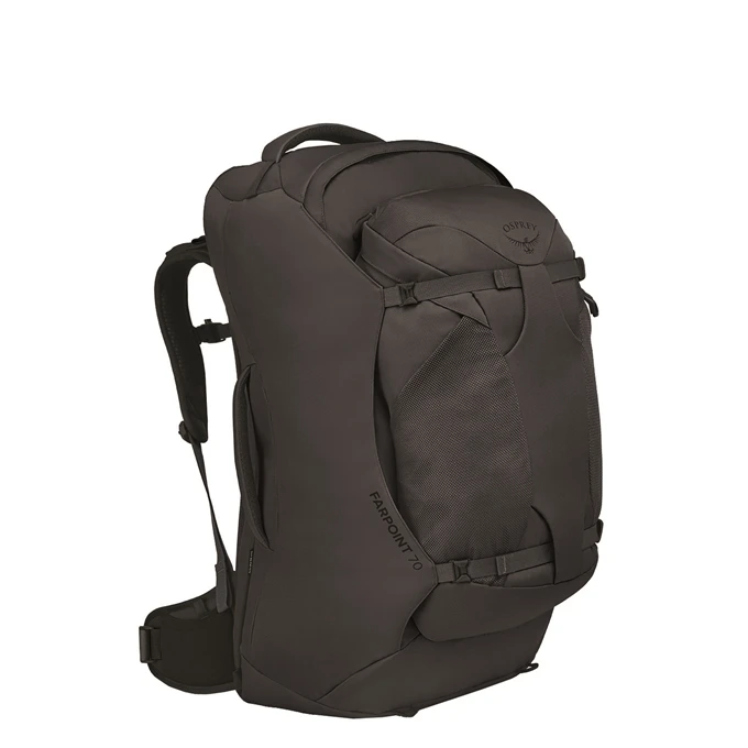Osprey Farpoint 70 Travel Backpack Tunnel Vision Grey 1 Osprey Farpoint 70 Travel Backpack Tunnel Vision Grey
