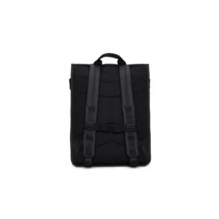 Rains Trail Rolltop Backpack W3 Black 7 Rains Trail Rolltop Backpack W3 Black -Mode Tassen Winkel image 11228