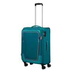 American Tourister Pulsonic Spinner 68 EXP Stone Teal -Mode Tassen Winkel image 1138
