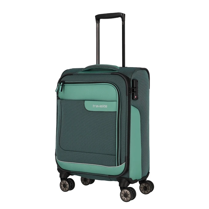 Travelite Viia 4 Wheel Trolley S Green 6 Travelite Viia 4 Wheel Trolley S Green - Afbeelding 6