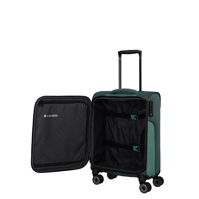 Travelite Viia 4 Wheel Trolley S Green 7 Travelite Viia 4 Wheel Trolley S Green - Afbeelding 7