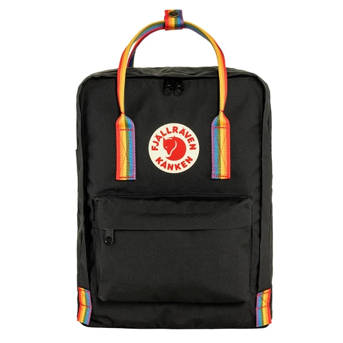 Fjallraven Kanken Rainbow Black-rainbow Pattern 1 Fjallraven Kanken Rainbow Black-rainbow Pattern