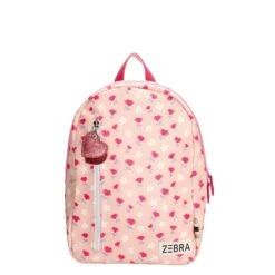 Zebra Trends Girls Rugzak Flower Hearts Roze