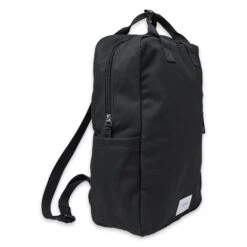 Sandqvist Knut Backpack Black With Black Webbing -Mode Tassen Winkel image 13340