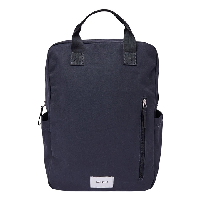 Sandqvist Knut Backpack Navy Blue With Navy Webbing 1 Sandqvist Knut Backpack Navy Blue With Navy Webbing