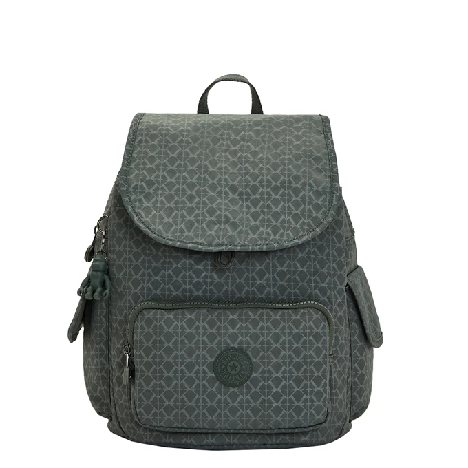 Kipling City Pack S Sign Green Emb 1 Kipling City Pack S Sign Green Emb