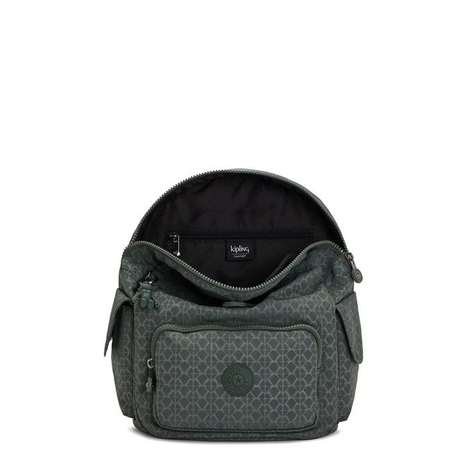 Kipling City Pack S Sign Green Emb 5 Kipling City Pack S Sign Green Emb - Afbeelding 5