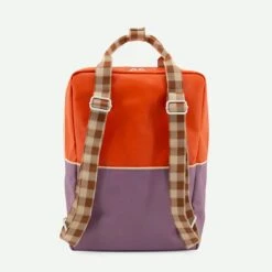 Sticky Lemon Colourblocking Backpack Large Orange Juice Plum Purple Schoolbus Brown -Mode Tassen Winkel image 14748