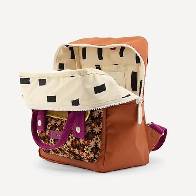 Sticky Lemon Golden Backpack Small Jeronicus Brown Flowerfield Pink 5 Sticky Lemon Golden Backpack Small Jeronicus Brown Flowerfield Pink - Afbeelding 5
