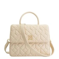 Nikkie Drew Quilted Handbag Cream