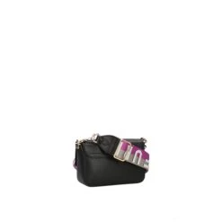 Furla Metropolis Crossbody Mini Webbing Nero/marmo Violet -Mode Tassen Winkel image 15089