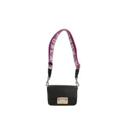 Furla Metropolis Crossbody Mini Webbing Nero/marmo Violet -Mode Tassen Winkel image 15090