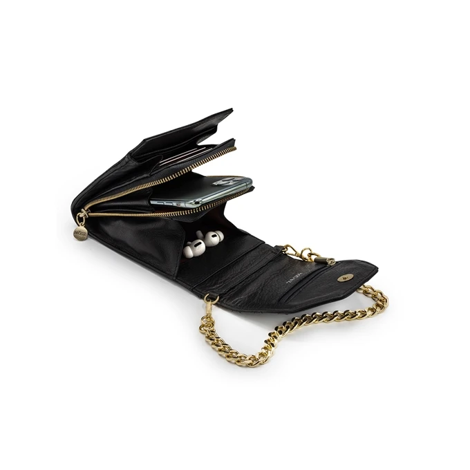 MÔSZ Phone-bag Large Quilted Shiny Light Gold Black 3 MÔSZ Phone-bag Large Quilted Shiny Light Gold Black - Afbeelding 3