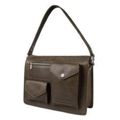 Cowboysbag Houston Handbag Camouflage Green -Mode Tassen Winkel image 15273