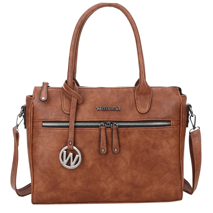 Wimona Bambina Schoudertas Cognac 1 Wimona Bambina Schoudertas Cognac