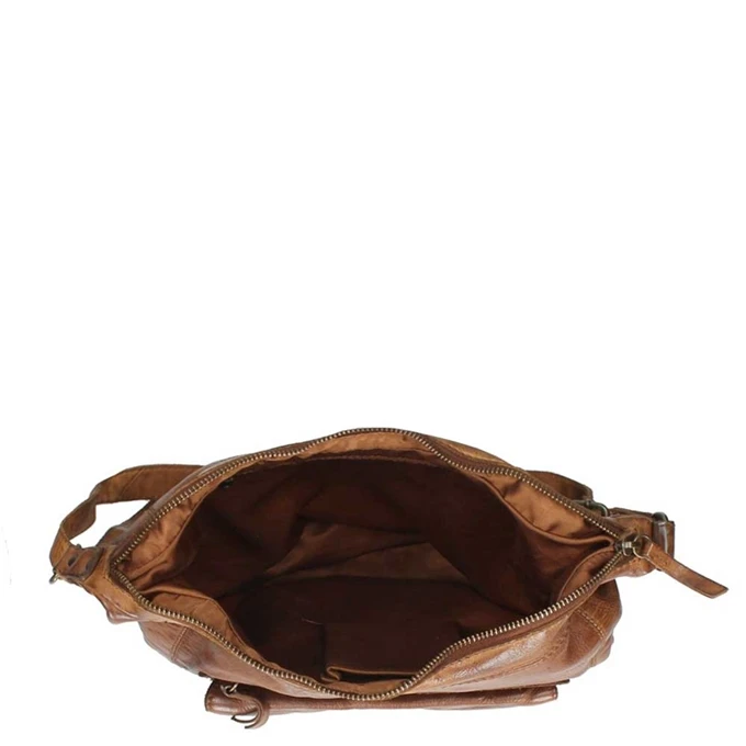 Bear Design Cow Lavato Dames Schoudertas Cognac 4 Bear Design Cow Lavato Dames Schoudertas Cognac - Afbeelding 4