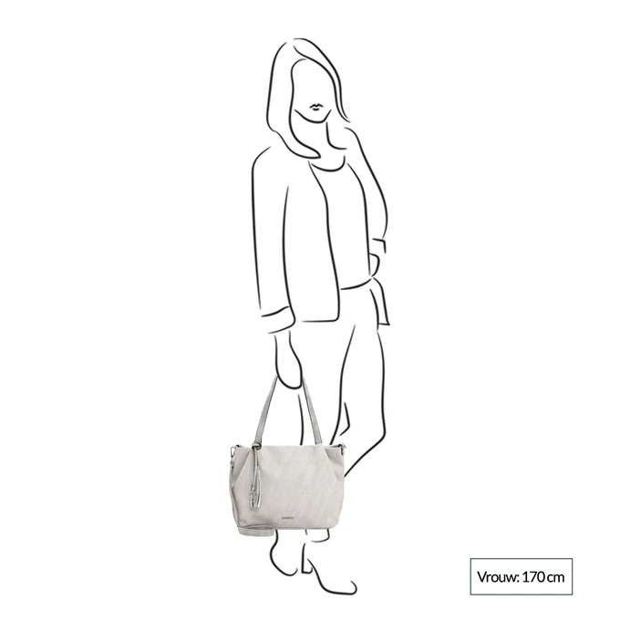 Emily & Noah Elke Cityshopper M Light Grey 2 Emily & Noah Elke Cityshopper M Light Grey - Afbeelding 2