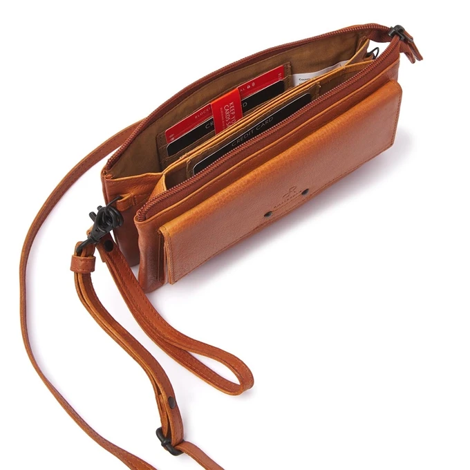 DR Amsterdam Tampa Schoudertas/Clutch Camel 2 DR Amsterdam Tampa Schoudertas/Clutch Camel - Afbeelding 2