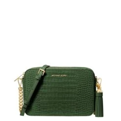 Michael Kors Jet Set Md Camera Bag W Pckt Amazon Green
