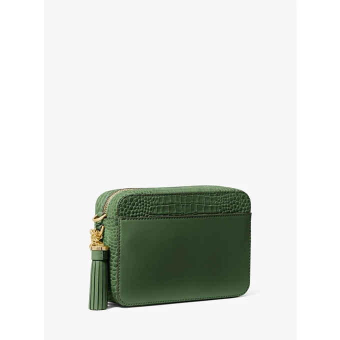 Michael Kors Jet Set Md Camera Bag W Pckt Amazon Green 3 Michael Kors Jet Set Md Camera Bag W Pckt Amazon Green - Afbeelding 3