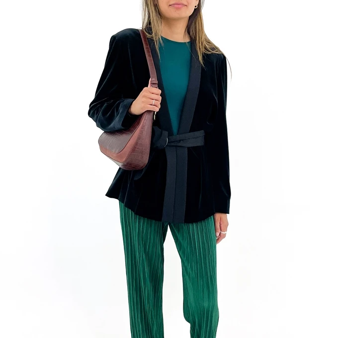 LouLou Essentiels 103Bag Classy Croc Cacao 2 LouLou Essentiels 103Bag Classy Croc Cacao - Afbeelding 2