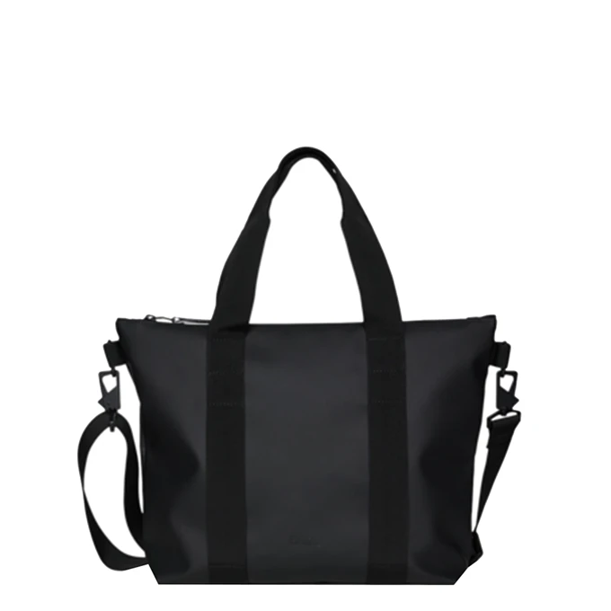 Rains Tote Bag Micro W3 Black 1 Rains Tote Bag Micro W3 Black