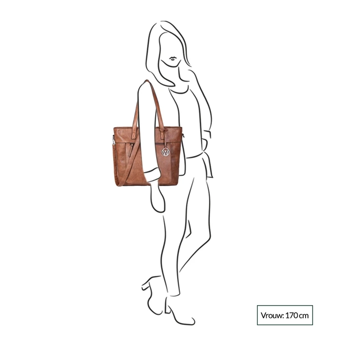Wimona Evelina Schoudertas Taupe 2 Wimona Evelina Schoudertas Taupe - Afbeelding 2