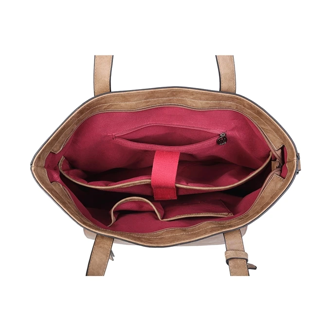 Wimona Evelina Schoudertas Taupe 5 Wimona Evelina Schoudertas Taupe - Afbeelding 5