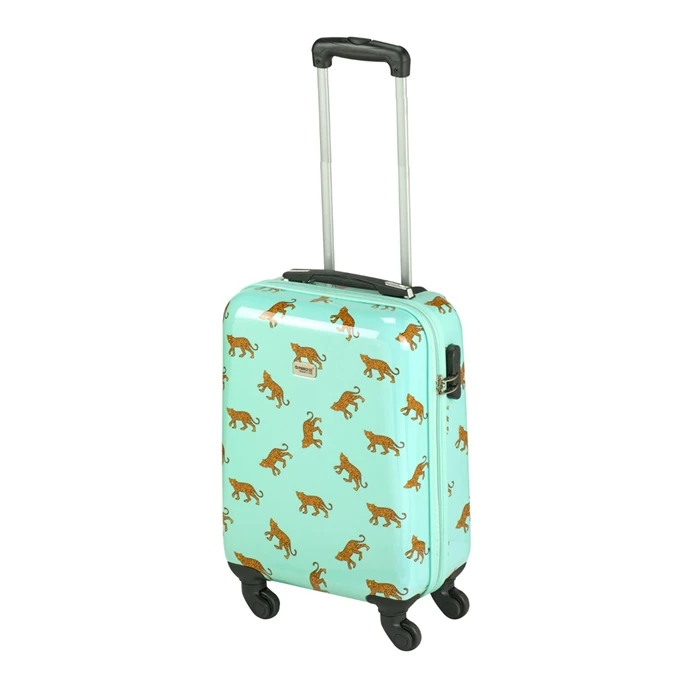 Princess Traveller Trendy Animal Leopard Cabin Trolley S Mint 1 Princess Traveller Trendy Animal Leopard Cabin Trolley S Mint