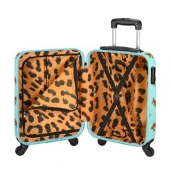 Princess Traveller Trendy Animal Leopard Cabin Trolley S Mint 6 Princess Traveller Trendy Animal Leopard Cabin Trolley S Mint -Mode Tassen Winkel image 1583