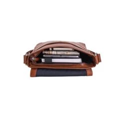 Leonhard Heyden Cambridge Messenger Bag S Cognac -Mode Tassen Winkel image 16012