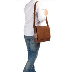 Burkely Vintage Juul Messenger Bag Cognac -Mode Tassen Winkel image 16079