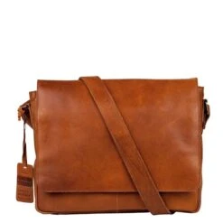Burkely Vintage Juul Messenger Bag Cognac -Mode Tassen Winkel image 16085