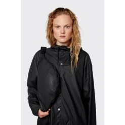 Rains Bum Bag Black -Mode Tassen Winkel image 16327