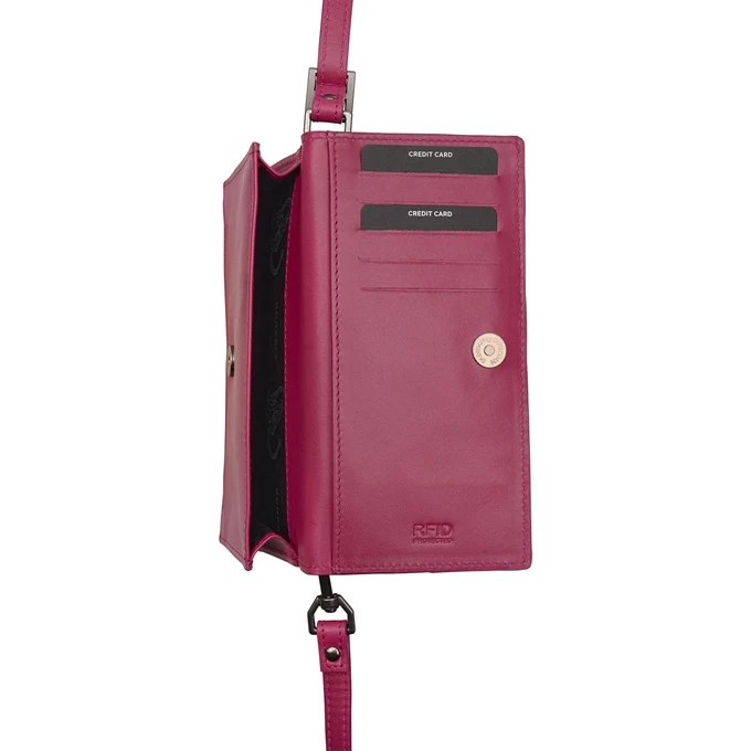 Burkely Nocturnal Nova Phone Bag Fuchsia 6 Burkely Nocturnal Nova Phone Bag Fuchsia - Afbeelding 6