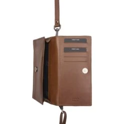 Burkely Nocturnal Nova Phone Bag Cognac -Mode Tassen Winkel image 16708